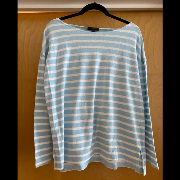 J. Crew Tops - J. Crew Striped Cotton Long Sleeved Top